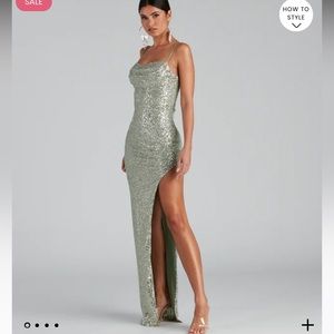 Windsor Fatima Sequin cowl neck dress, brand new. Perfect condition.